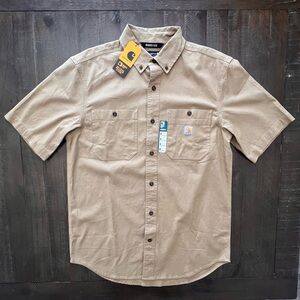 Carhartt Men's Khaki Button Down Shirt